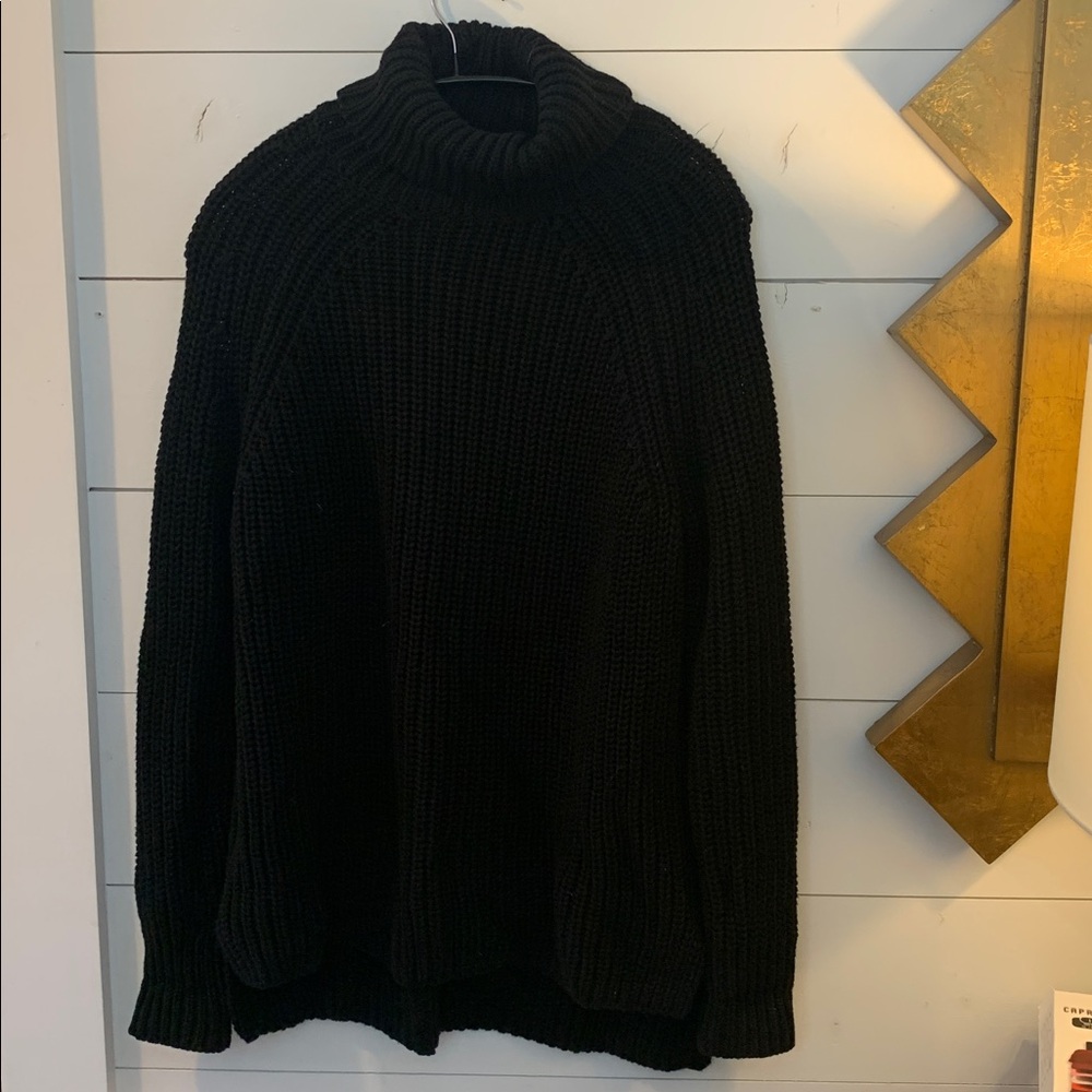 525 America Black Cowl Neck Sweater XS